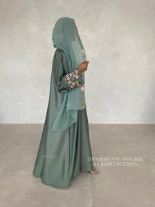 Fairy Dream Abaya- Sea Green