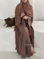 Load image into Gallery viewer, A/C Rosette x Flower &amp; Tulip With Maxi Hijab- Brown
