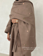 Load image into Gallery viewer, 3 in 1 Coat Abaya- Brown
