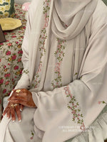 Load image into Gallery viewer, A/C Rosette x Flower &amp; Tulip With Maxi Hijab- Ivory Beige
