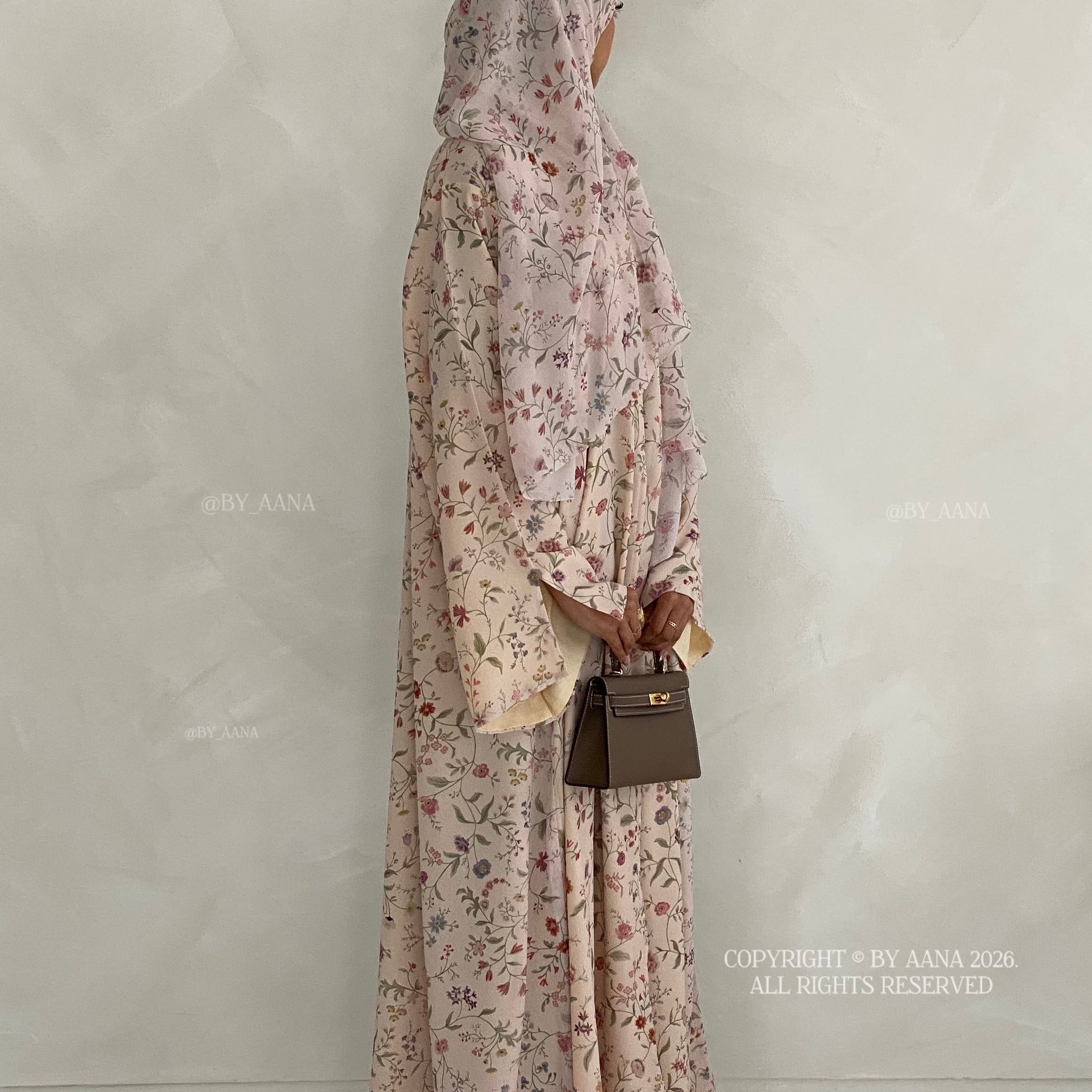 Maple- Printed Abaya