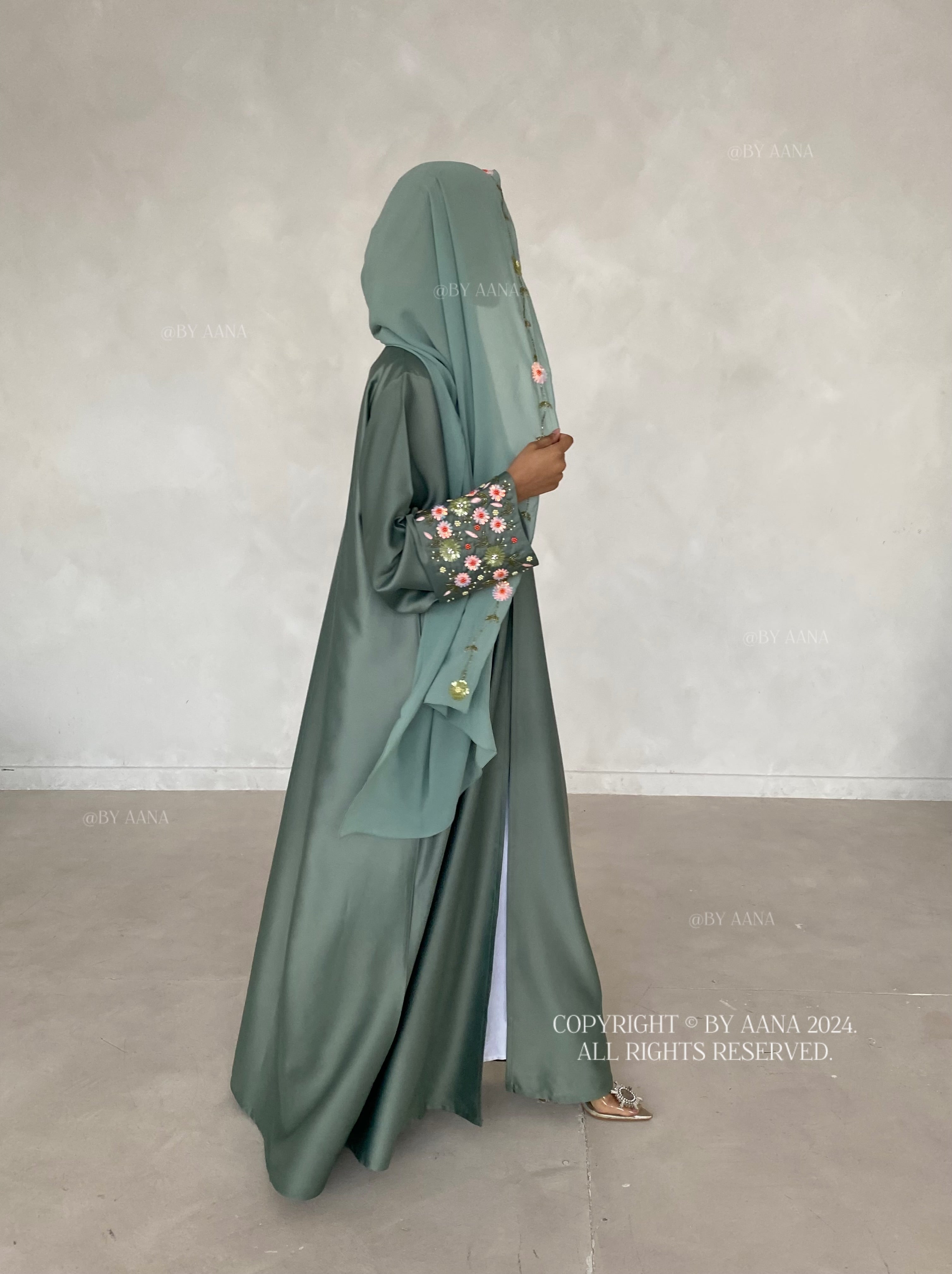 Fairy Dream Abaya- Sea Green