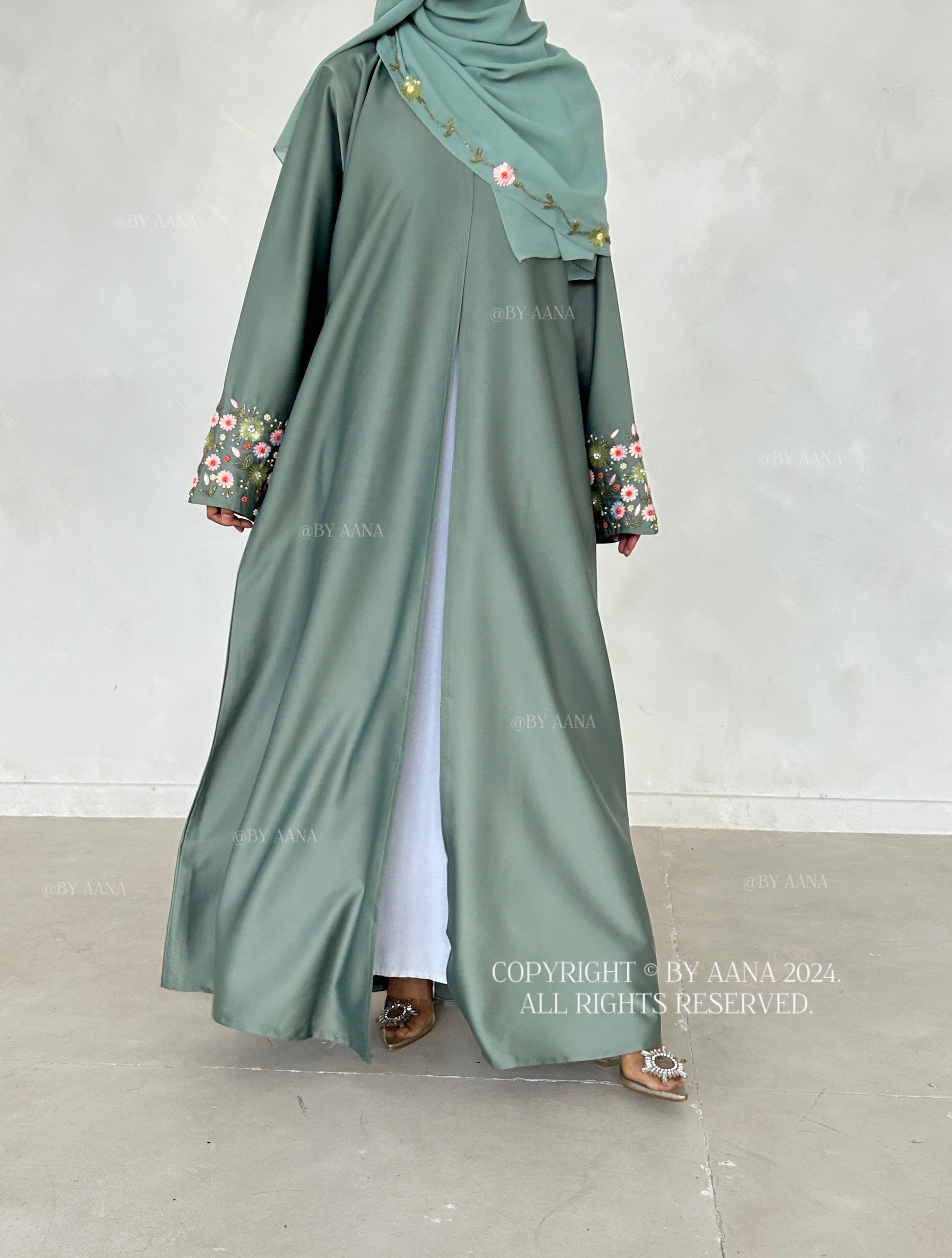 Fairy Dream Abaya- Sea Green