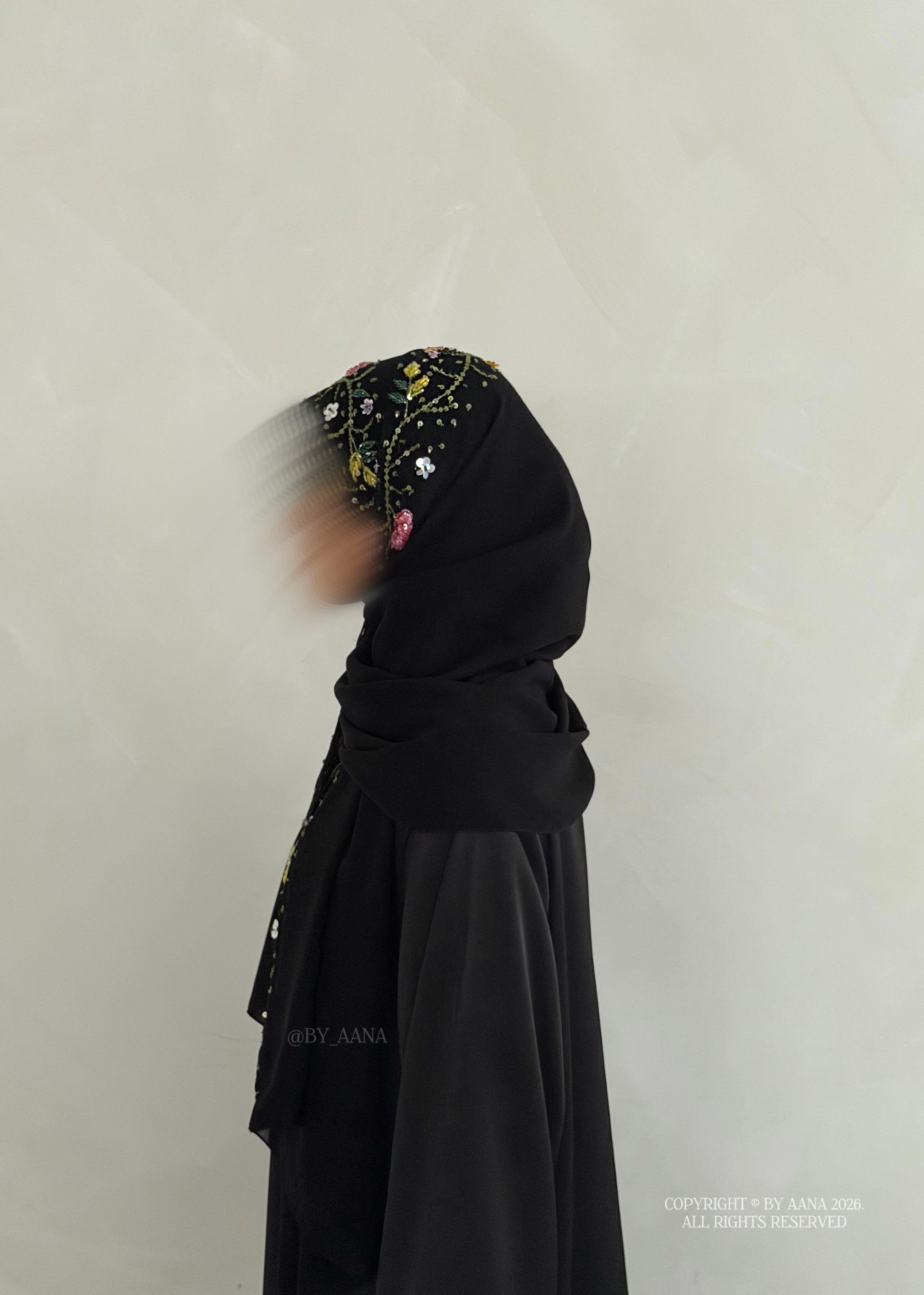 Elara Abaya- 3 Piece Set (Slip dress included)