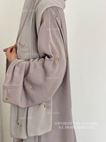 Load image into Gallery viewer, Rose Blossom Abaya- NEW ‘Grey’ Shade
