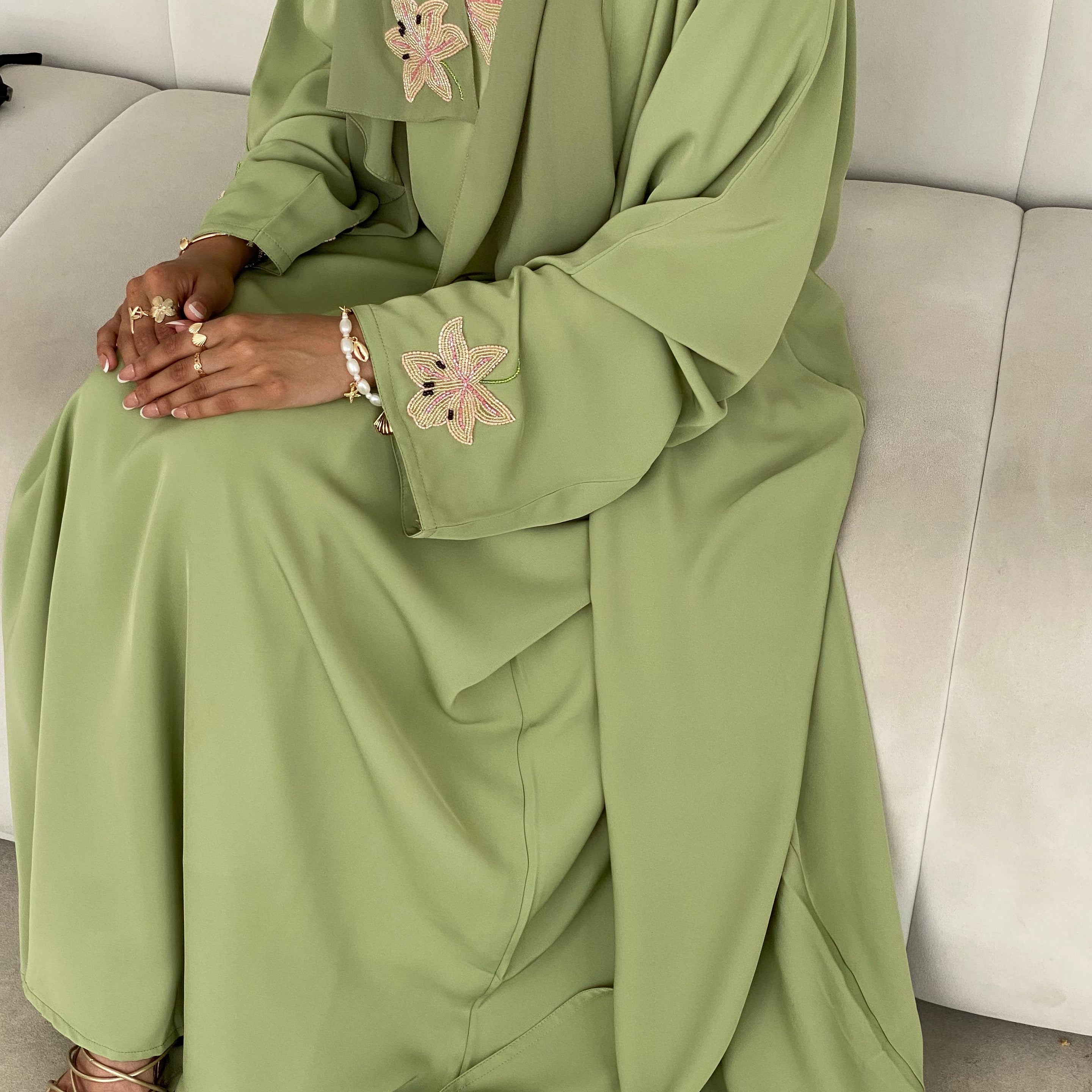 Lily Abaya- 3 Piece Set