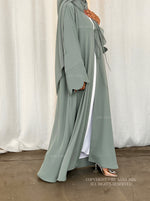 Load image into Gallery viewer, Forget Me Knot Abaya- Mint
