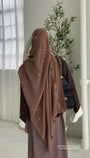 Hijab Rosette x Flower & Tulip Maxi- Honey Brown