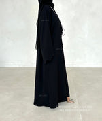 Load image into Gallery viewer, Forget Me Knot Abaya- Black
