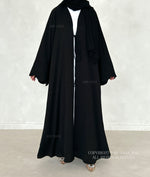 Load image into Gallery viewer, Forget Me Knot Abaya- Black
