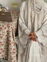 Load image into Gallery viewer, A/C Rosette x Flower &amp; Tulip With Maxi Hijab- Ivory Beige
