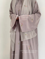 Load image into Gallery viewer, Rose Blossom Abaya- NEW ‘Grey’ Shade
