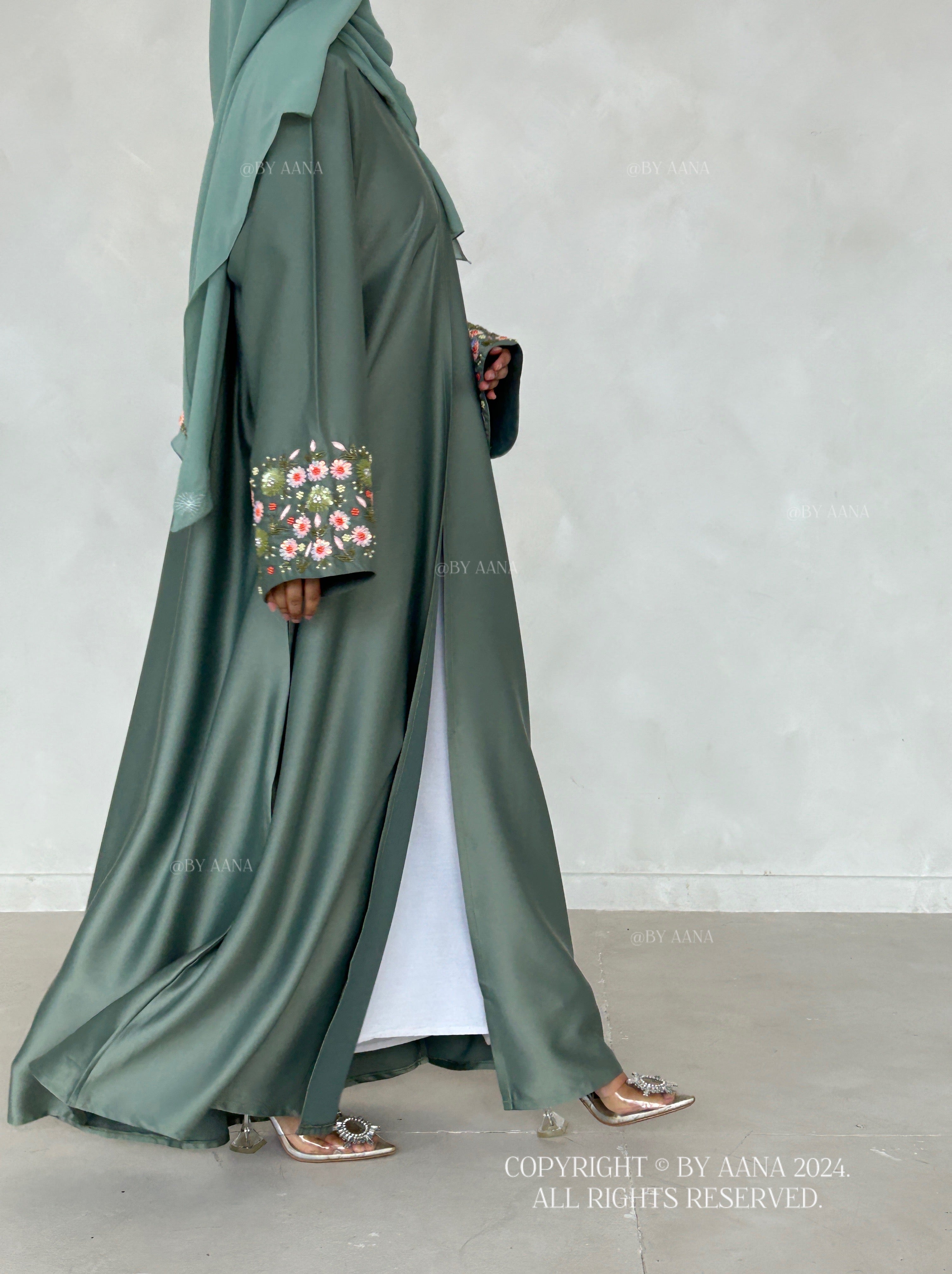 Fairy Dream Abaya- Sea Green