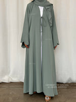 Load image into Gallery viewer, Forget Me Knot Abaya- Mint
