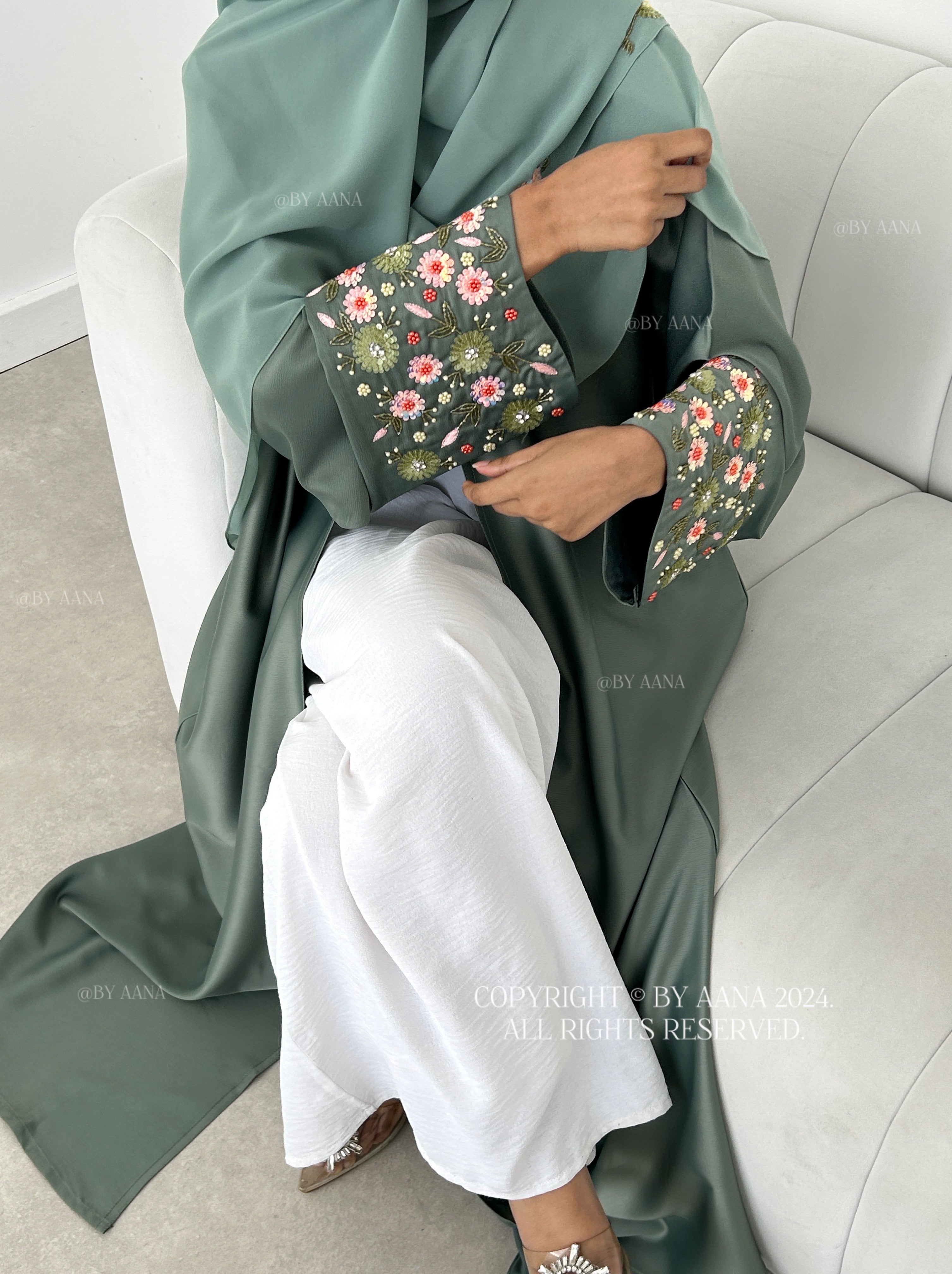 Fairy Dream Abaya- Sea Green