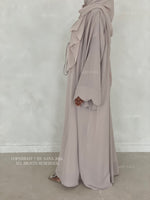 Load image into Gallery viewer, Forget Me Knot Abaya- Greige
