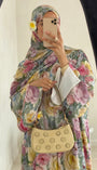 Warda- Printed Abaya