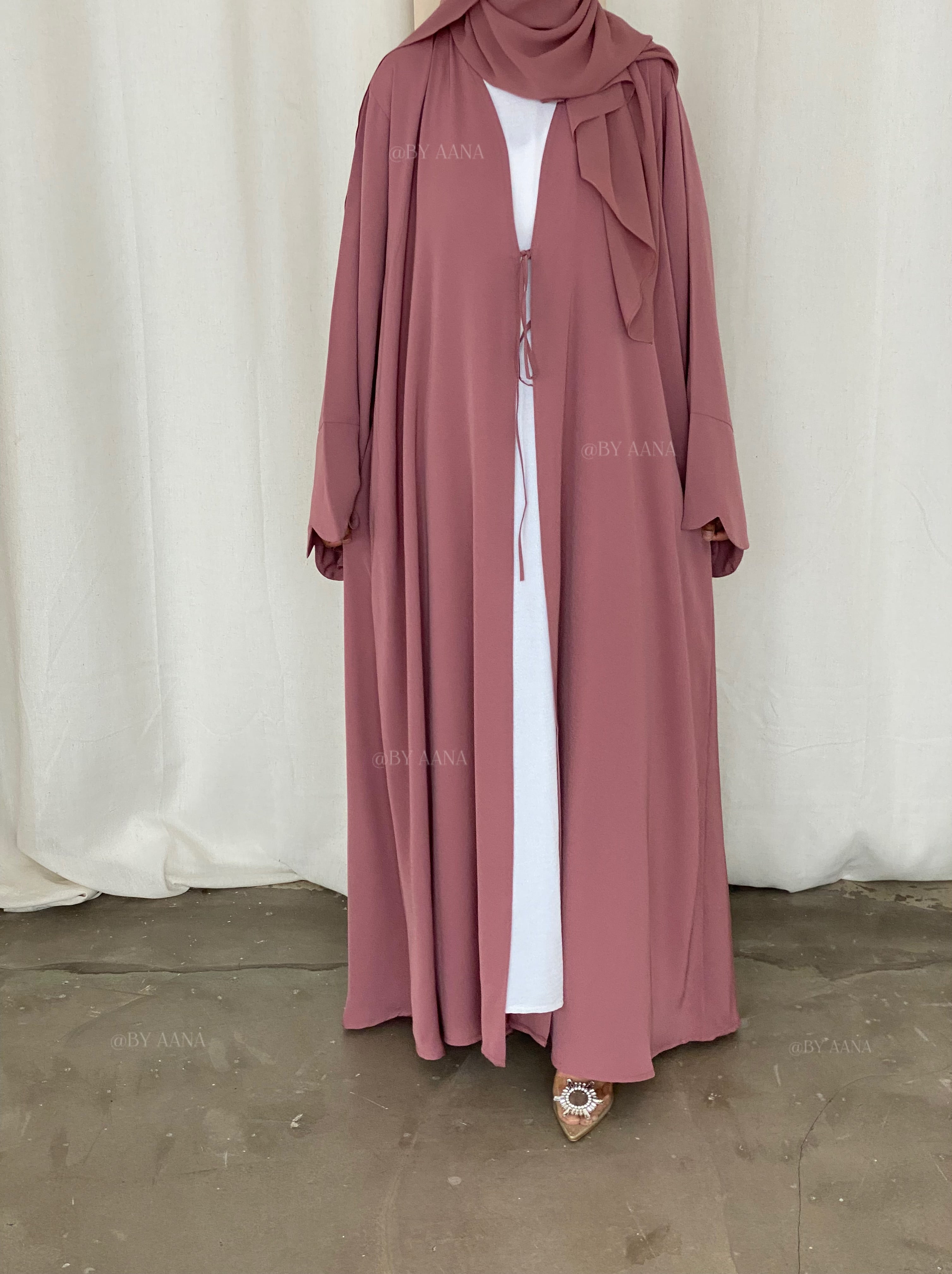 Forget Me Knot Abaya- Pink