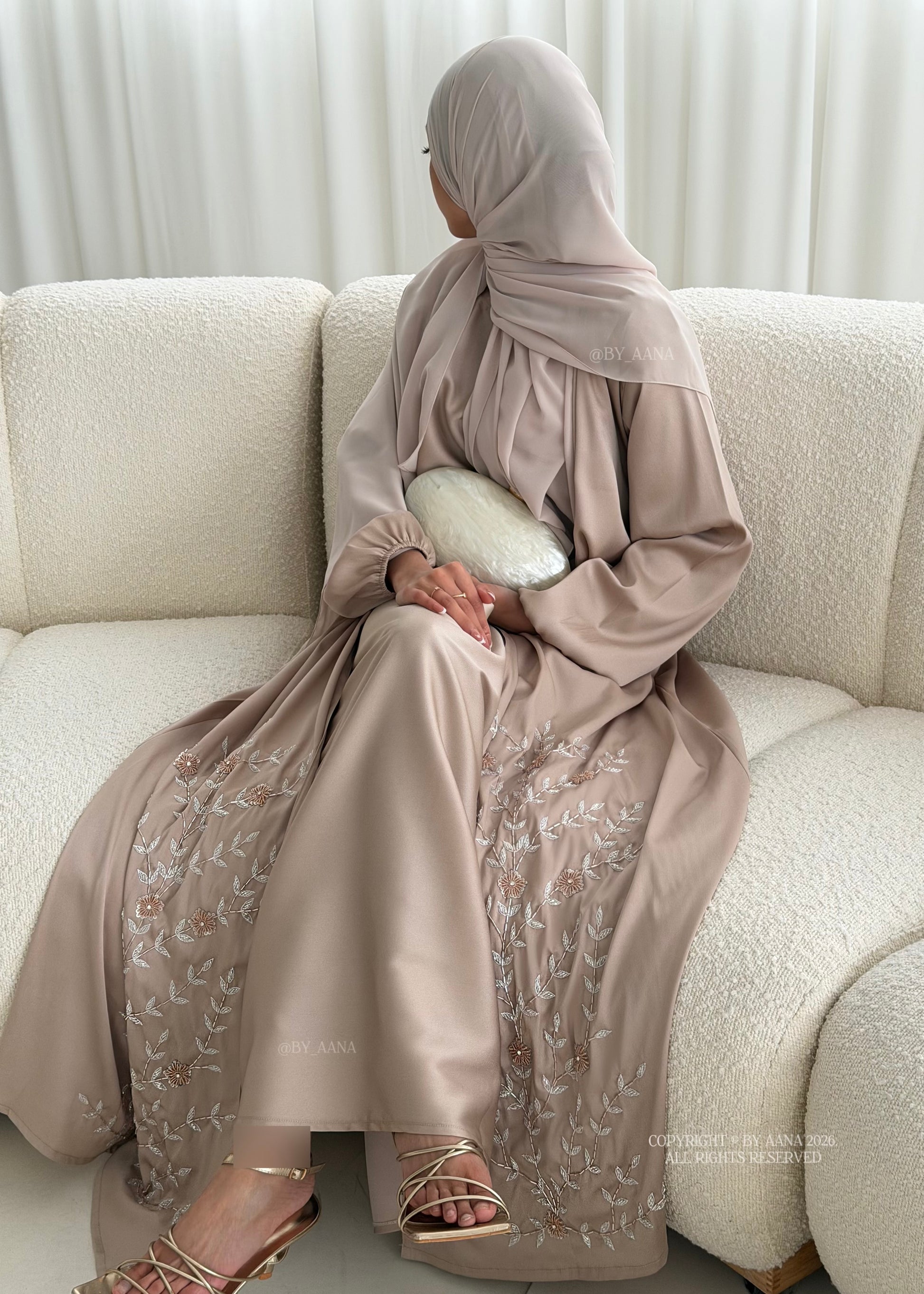 Jasmin Pearl Satin Edition- 3 Piece Set (Slip dress included)