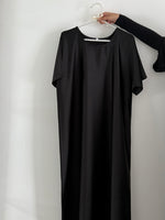 Load image into Gallery viewer, Matte Satin Slip Dress- Black
