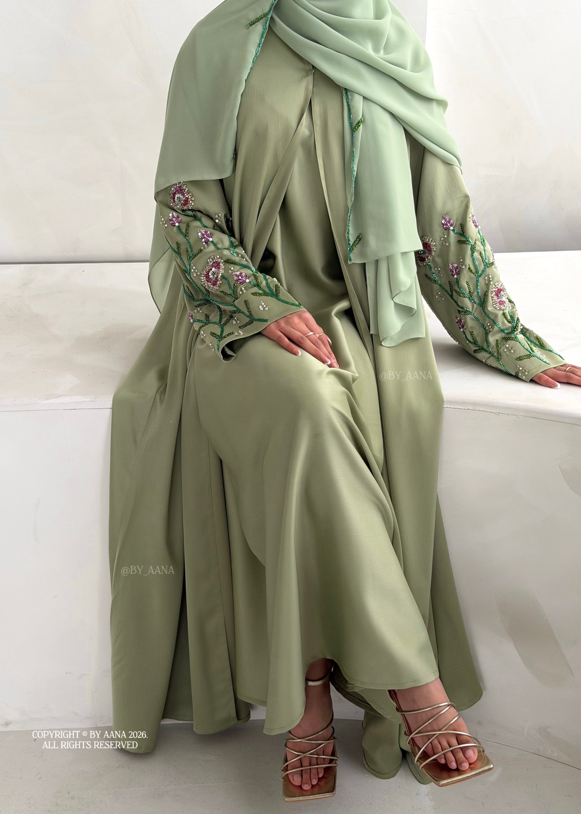 Floral Reef Abaya