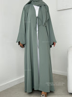 Load image into Gallery viewer, Forget Me Knot Abaya- Mint
