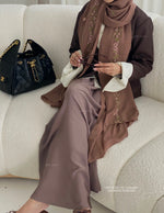 Load image into Gallery viewer, A/C Rosette x Flower &amp; Tulip Maxi Hijab- Honey Brown
