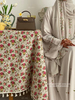 Load image into Gallery viewer, A/C Rosette x Flower &amp; Tulip With Maxi Hijab- Ivory Beige
