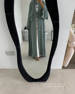 Load image into Gallery viewer, Forget Me Knot Abaya- Mint
