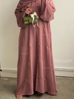 Load image into Gallery viewer, Rose Blossom Abaya-Pink
