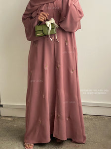 Rose Blossom Abaya-Pink