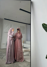 Load image into Gallery viewer, Jasmin Abaya Set- Lilac Organza
