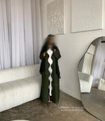 Load image into Gallery viewer, Wave Abaya- Forest Green
