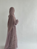 Load image into Gallery viewer, Jasmin Abaya Set- Lilac Organza
