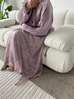 Load image into Gallery viewer, Jasmin Abaya Set- Lilac Organza
