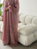 Load image into Gallery viewer, Jasmin Abaya 3 Piece Set- Pink Organza
