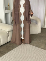 Load image into Gallery viewer, Wave Abaya-Latte
