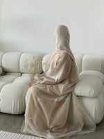 Load image into Gallery viewer, Bellé Abaya 3 Piece Set- Organza Fabric
