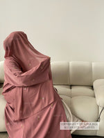 Load image into Gallery viewer, Rose Blossom Abaya-Pink
