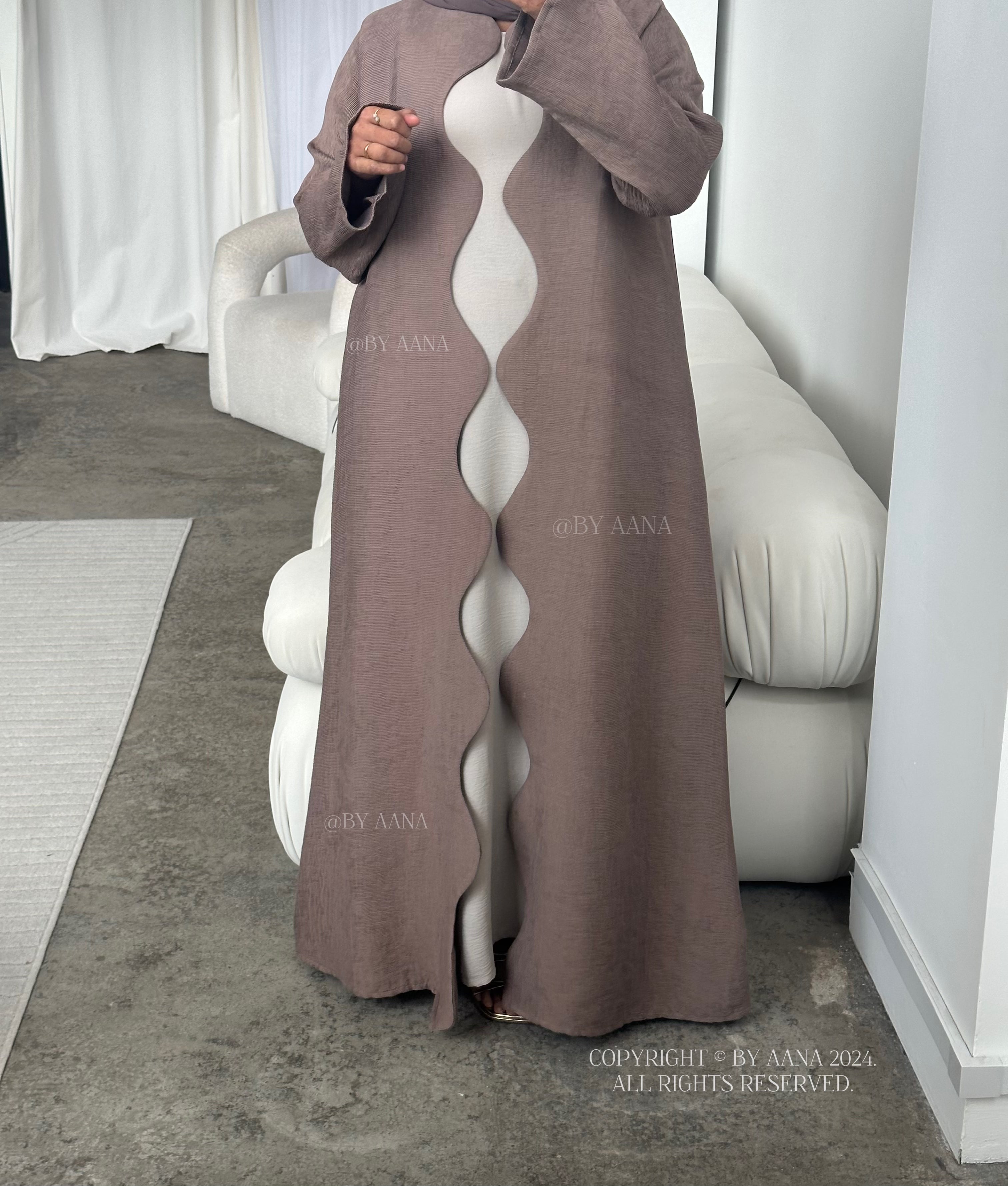 Wave Abaya-Latte