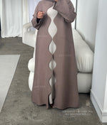 Load image into Gallery viewer, Wave Abaya-Latte
