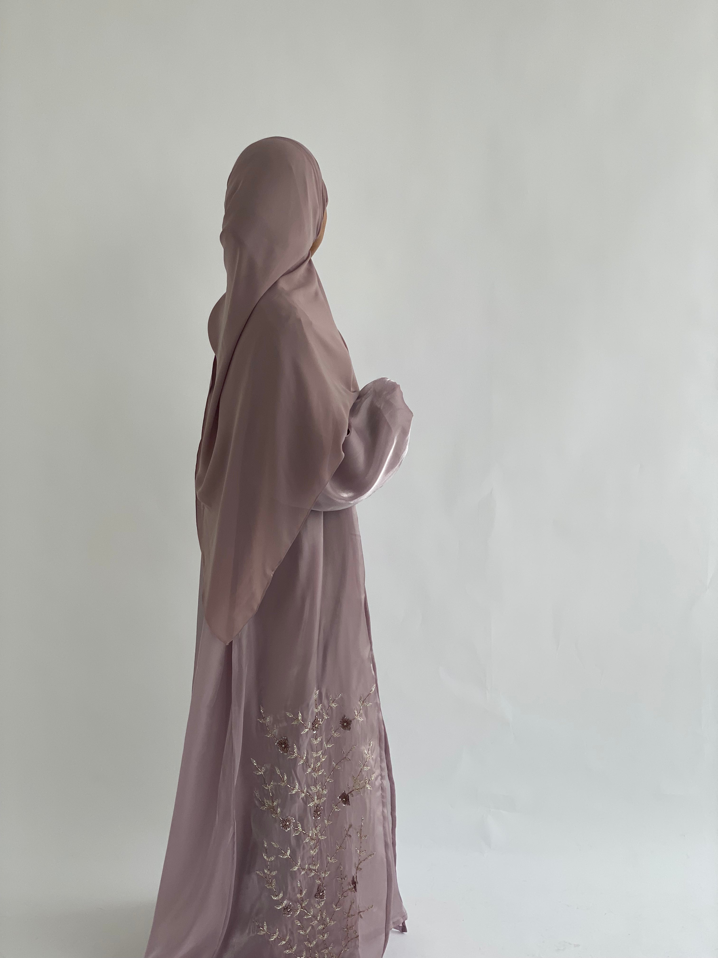 Jasmin Abaya Set- Lilac Organza