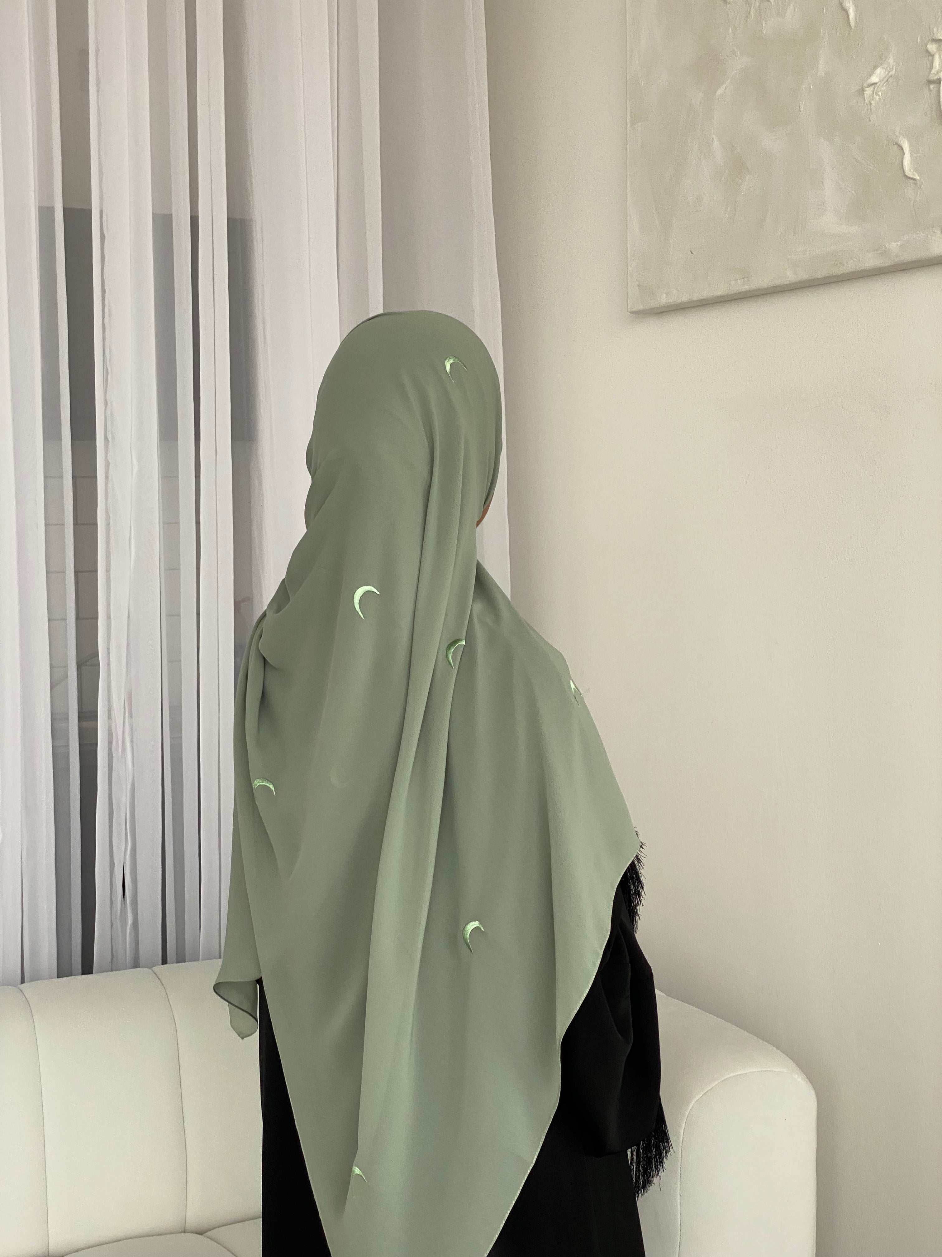 Moon Hijab- Jade Green